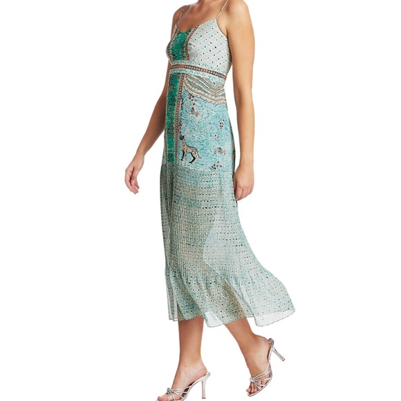 Saloni Veronica Silk Crepe de Chine Dress - Picture 2 of 6